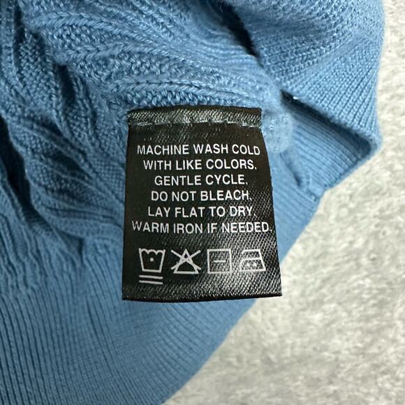 Lyle & Scott Sweater Vest Lot Mens L Blue Navy Excellent Cotton V-Neck Knit - Picture 10 of 15